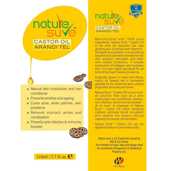 Nature Sure Castor Oil (Arandi Tail) Benefits