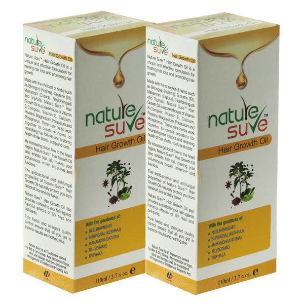 Nature Sure Hair Growth Oil - 2 Packs Combo - Pure and Effective