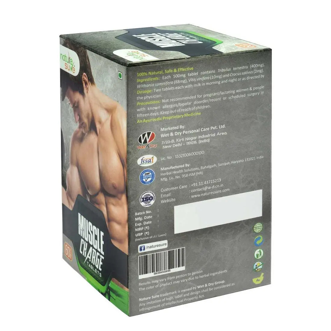 Nature Sure Muscle Charge Tablets For Muscle Strength & Protein Absorption