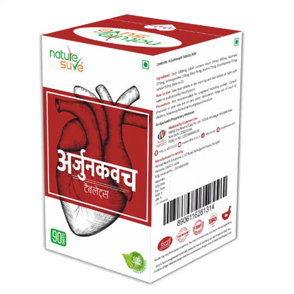 Nature Sure Arjun Kavach Tablets for Healthy Heart in Men and Women - 90 Nos