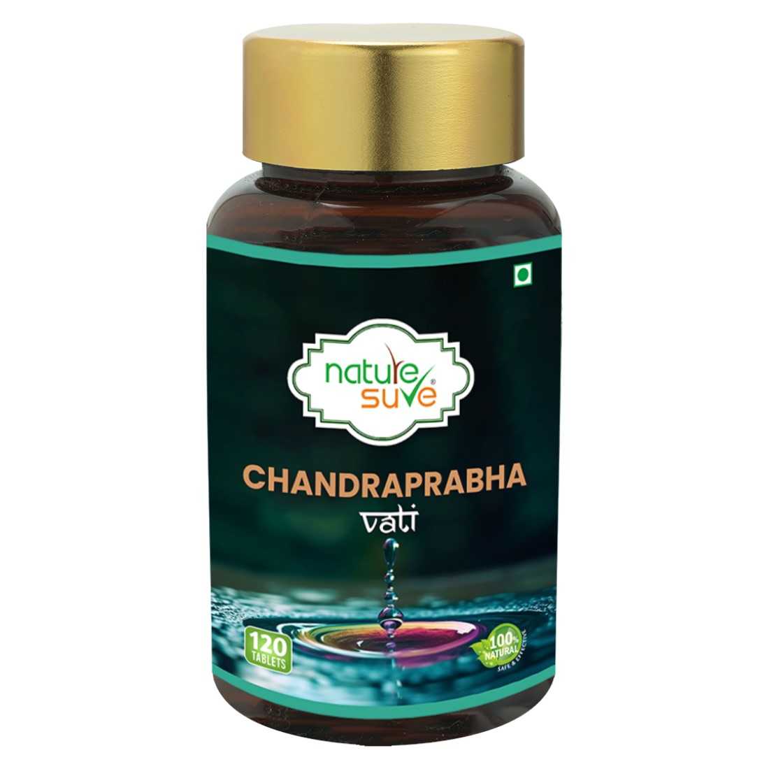 Nature Sure Chandraprabha Vati 120 Ayurvedic Tablets for Prameha and Urogenital Wellness in Men and Women