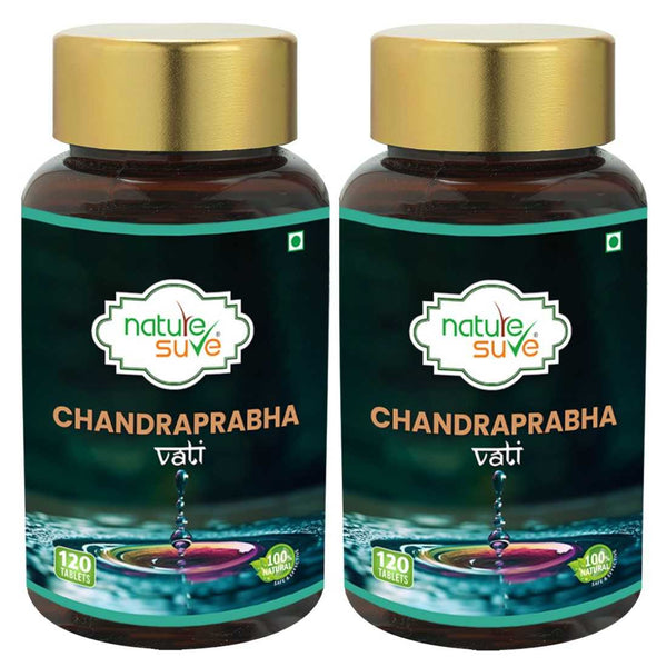 Nature Sure Chandraprabha Vati 120 Ayurvedic Tablets for Prameha and Urogenital Wellness in Men and Women