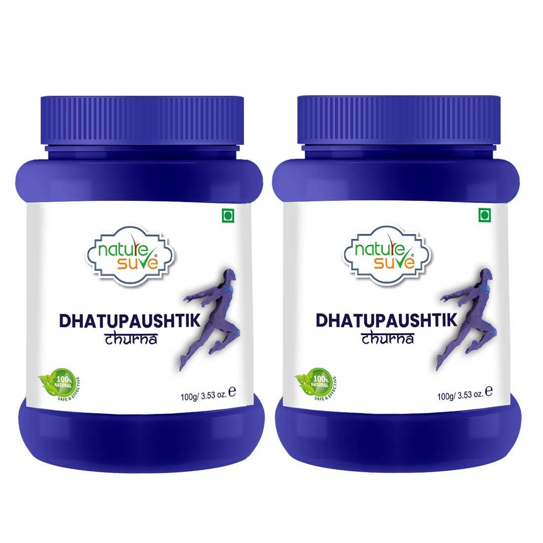 Nature Sure Dhatupaushtik Ayurvedic Churna 100g for Vigor, Vitality and Stamina in Men and Women