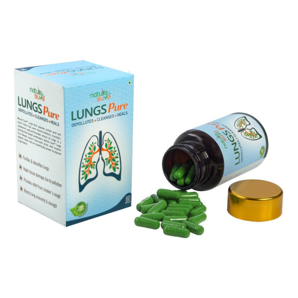 Nature Sure Lungs Pure Capsules – Helps Protect Against Pollution, Smoke & Respiratory Toxins