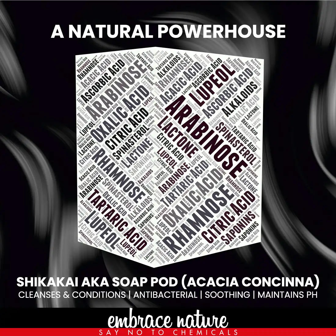 Nature Sure Shikakai Powder 100g with Rose Water 50ml