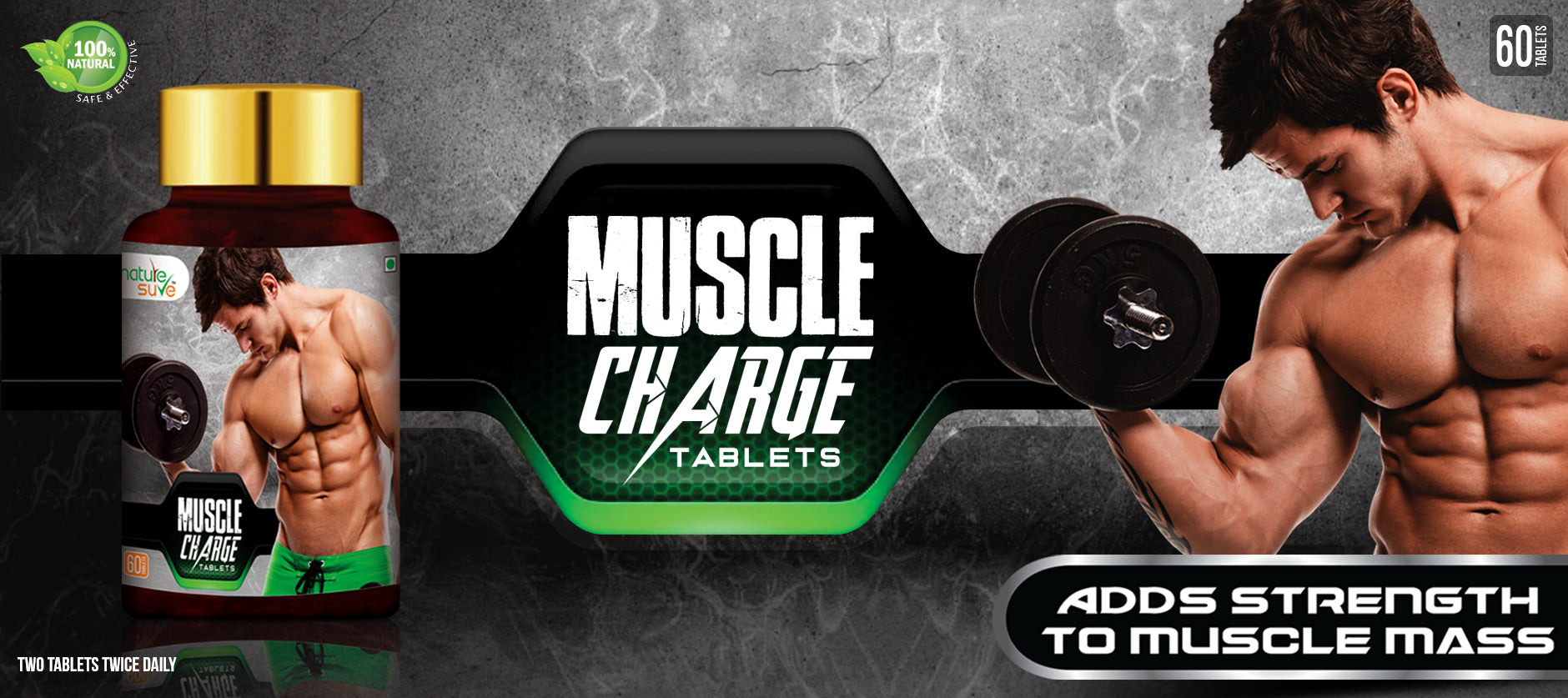 Buy Nature Sure Muscle Charge Tablets for Body Builders