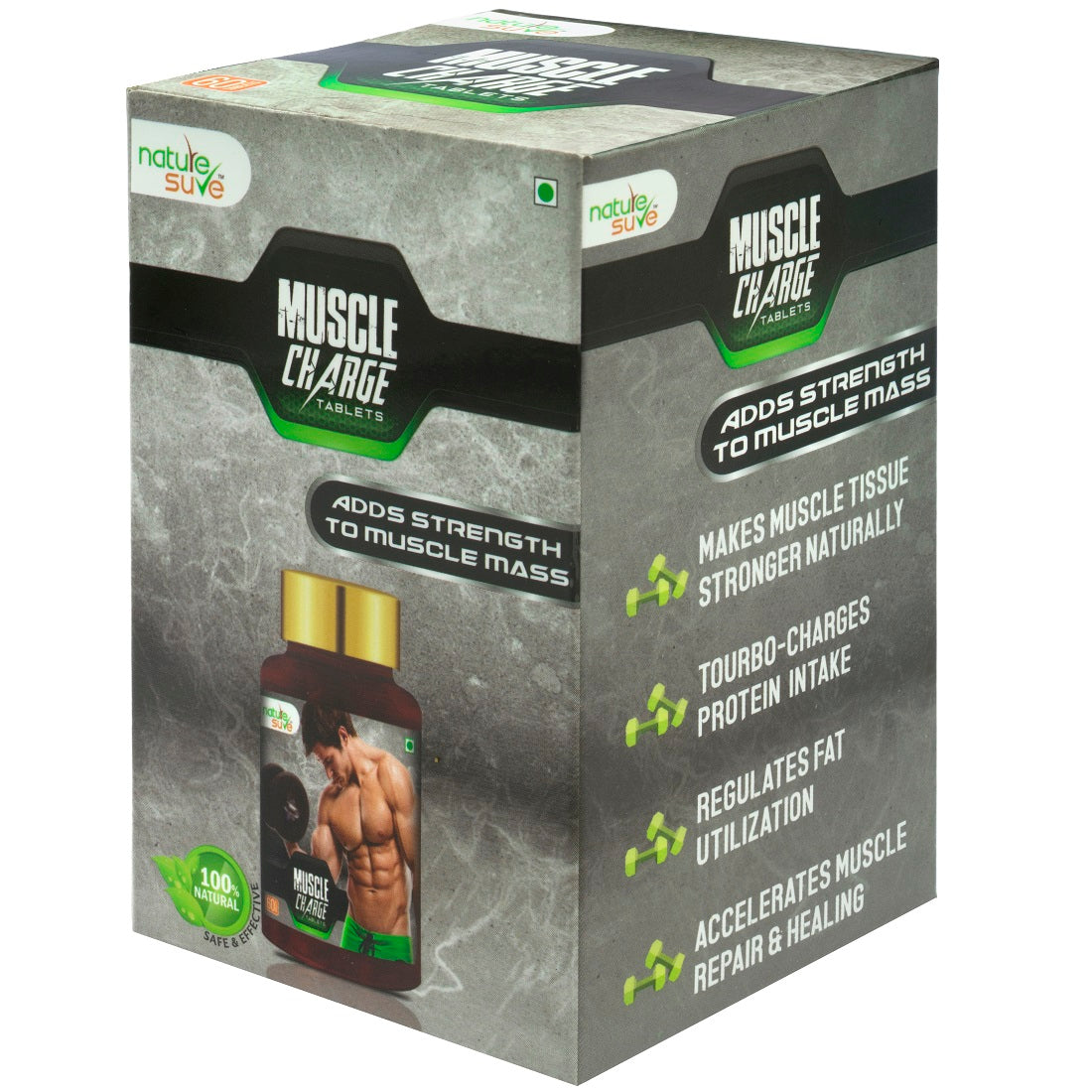 Nature Sure Muscle Charge Tablets For Muscle Strength & Protein Absorption