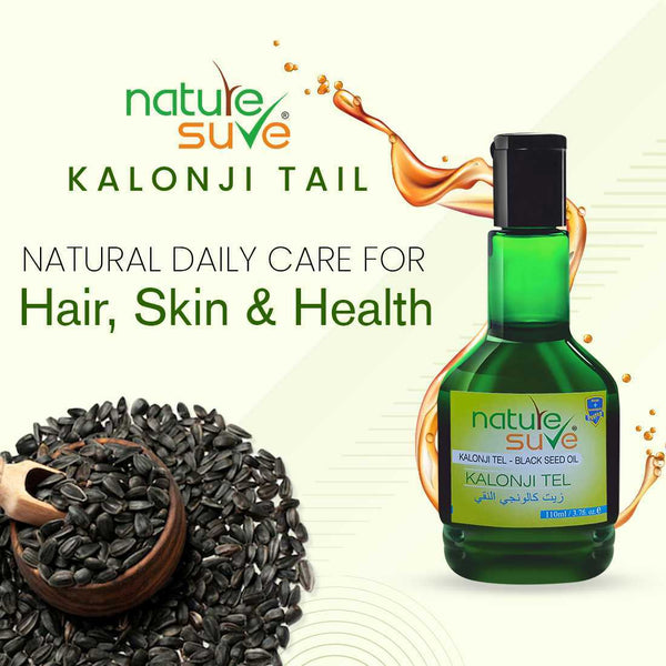 Nature Sure Cold-Pressed Kalonji Tail Black Seed Oil for Men and Women
