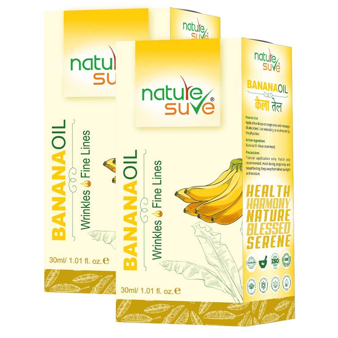 Nature Sure Banana Oil for Wrinkles and Fine Lines in Men & Women - 30ml