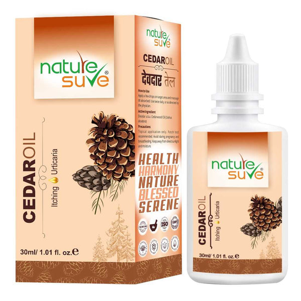 Nature Sure Cedar Oil Deodar Oil for Itching and Urticaria in Men & Women - 30ml
