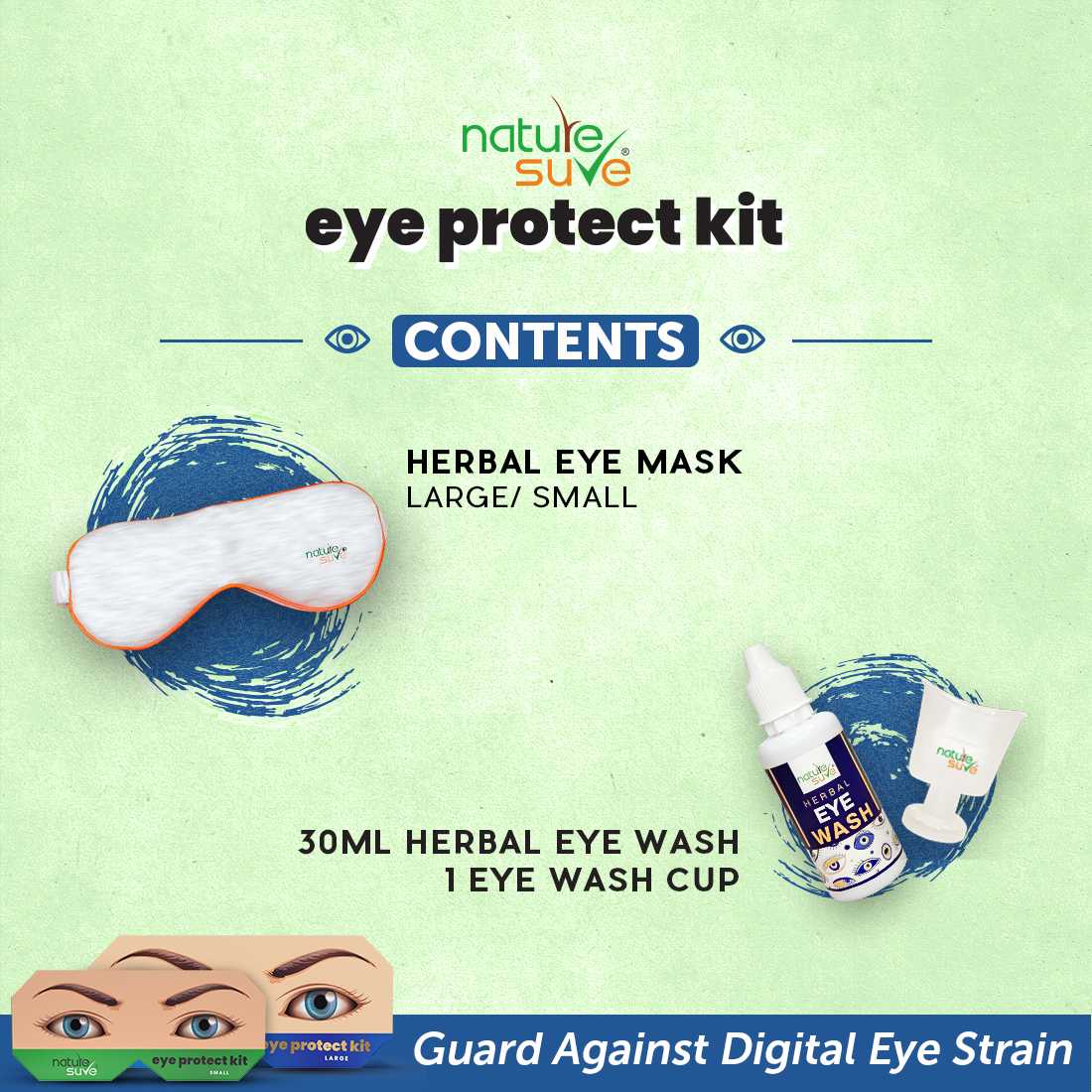 Nature Sure Herbal Eye Protect Kit for Men, Women, Teens and Kids