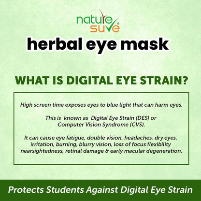 Nature Sure Herbal Eye Mask for Digital Eye Strain in Students and Teens