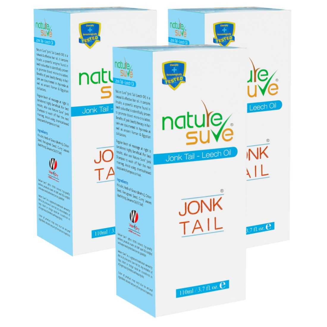 Nature Sure Jonk Tail Hair Oil in Men and Women - 110ml