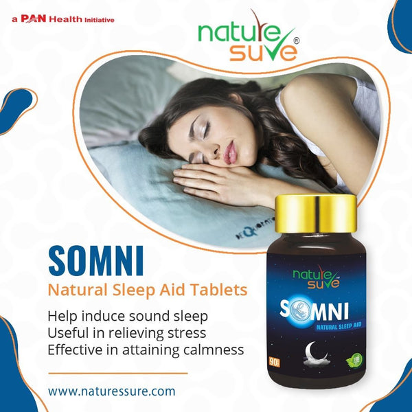 Nature Sure SOMNI Natural Sleep Aid Tablets for Men and Women