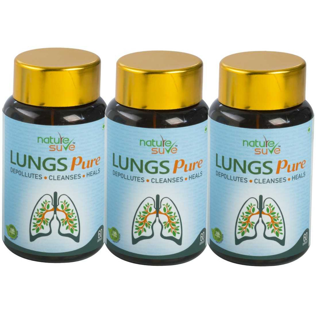 Nature Sure Lungs Pure Herbal Capsules for Men & Women