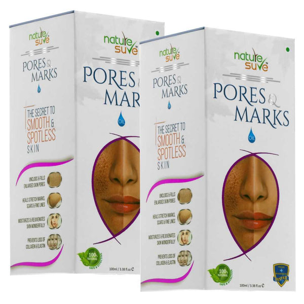 Nature Sure™ Pores and Marks Oil - 100ml – for enlarged skin pores, stretch marks and fine lines